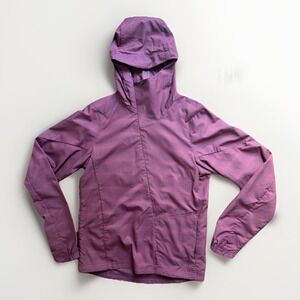 Nau Men's Hooded Lightweight Jacket Size Small Purple Full Zip Outdoor Shell